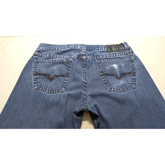 Guess Jeans Mens 34x32 Blue Rebel Straight Leg Denim Pants - Picture 7 of 7